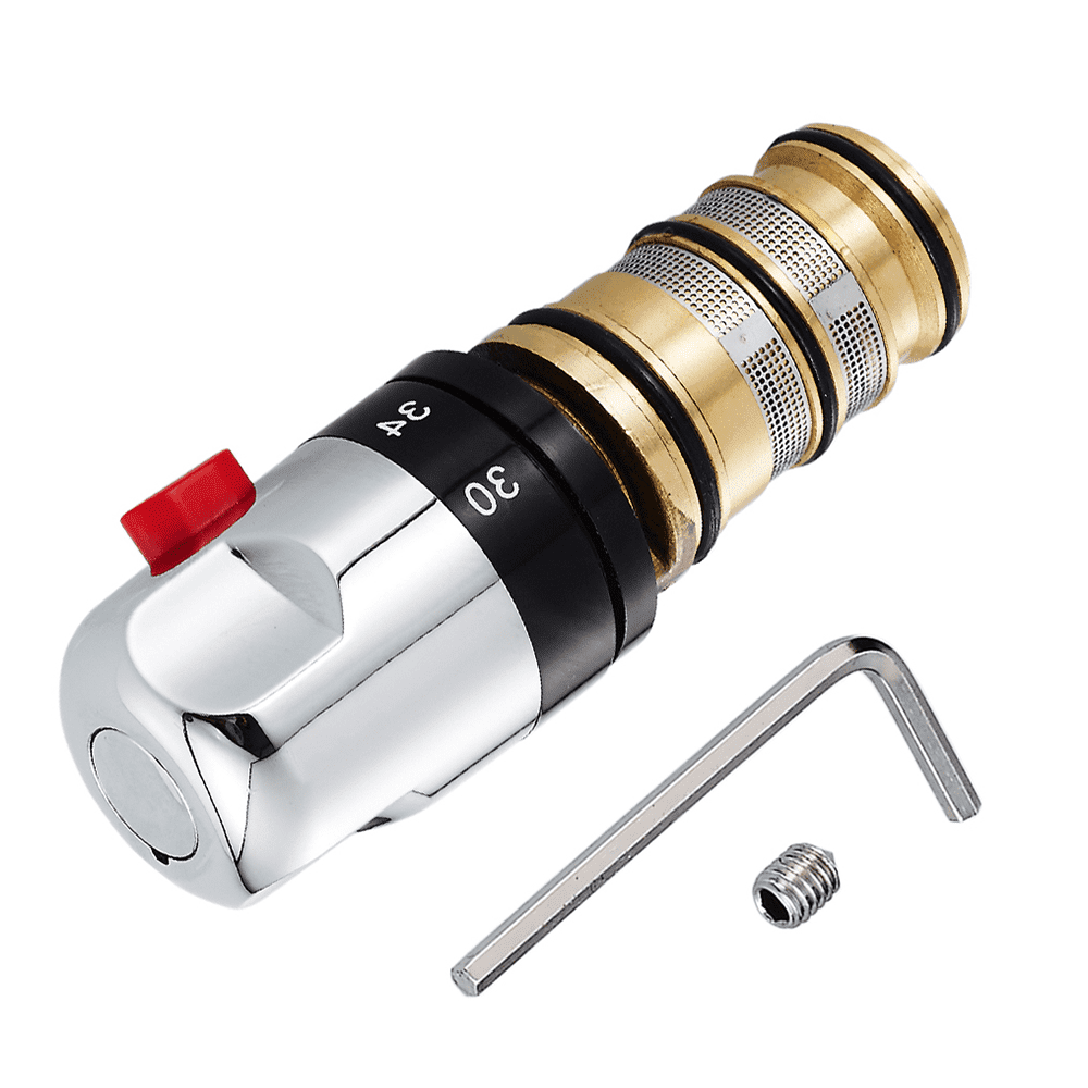 Brass Thermostatic Bath Mixer Tap Shower Valve Handle Repair Cartridge Kit