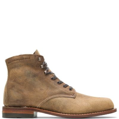 Wolverine Rough Out 1000 Mile Plain Toe Original Boot Men 10 Waxy Brown Walmart Com