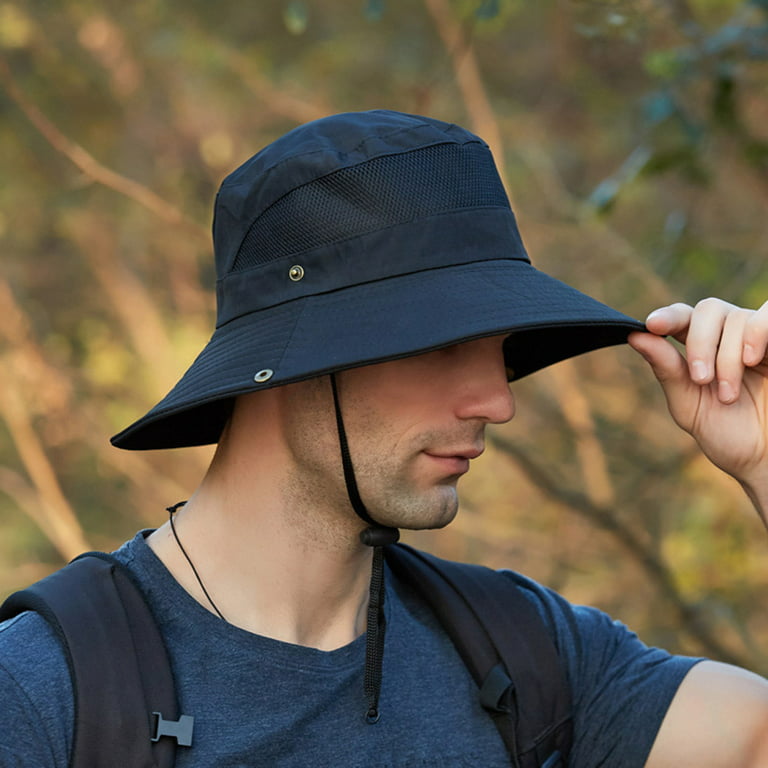 Kiplyki Wholesale Mens Outdoor Sun Protection Mesh Breathable Fisherman Cap  Foldable Bucket Hat