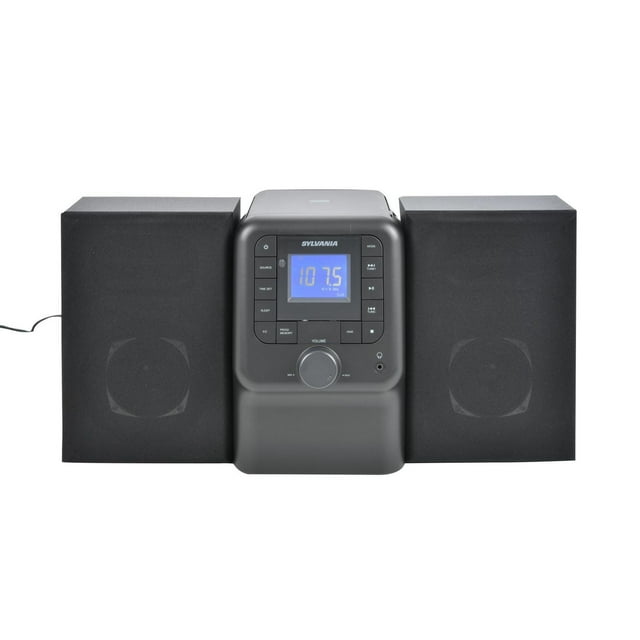 Microsystème CD Bluetooth Sylvania avec radio FM - Noir