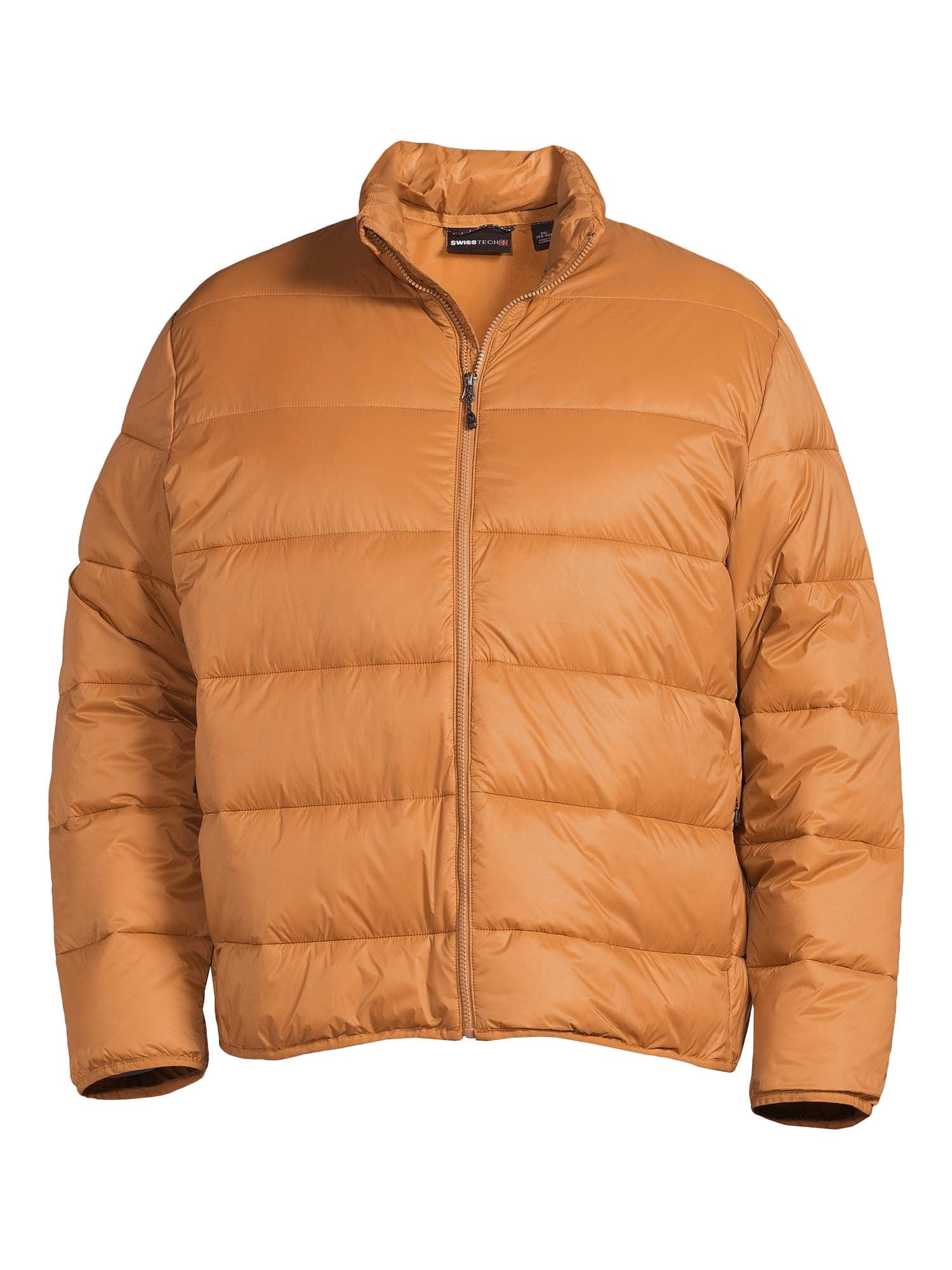 Swiss Tech Men's and Big Men's Packable Puffer Jacket, Sizes S-3XL