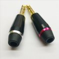 thumbnail image 3 of 2X Convertidor Adaptador HiFi Chapado en de 3,5 mm con Conector Hembra Equilibrado A Conector Macho TRS de 1/4 6,35 mm, 3 of 5