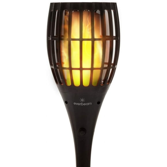 SHIJIU-P1 Solar Torch Light with Flickering Flame - Our Waterproof Outdoor Solar Tiki Torches Come Equipped with 96 LED Bulbs That Create A Stunning Realistic Fire Effect - 1 Pack