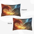 thumbnail image 2 of Honeii Red And Blue Fire Dragon B Decorative Throw Pillow Case - Elevate Your Couch, Sofa, or Bed with Stylish Home Decor, Perfect Gift Idea-14"x20", 2 of 6