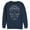 Navy Blue, variant on Men's Lost Gods Halloween Sugar Skull Sweatshirt Navy Blue Small
