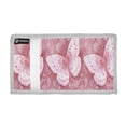 thumbnail image 2 of Cloth Wallet with Lanyard & Multiple Compartments Fashion Purse Zipper Clutch Bag for Cash Cards Coins Soft Pink Butterfly, 2 of 7