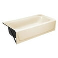 thumbnail image 4 of Bootz Industries 114897 5 ft. Aloha Right Hand Bath Tub - Bone, 4 of 4