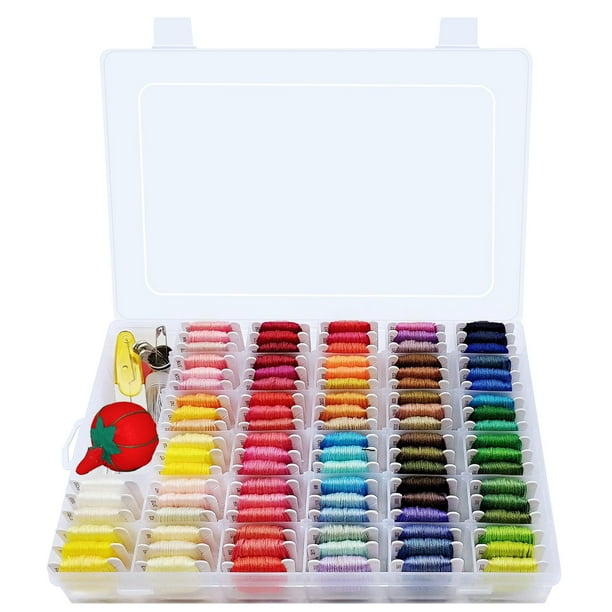 Kit de hilo dental para bordar Peirich Cross Stitch con caja organizadora