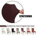 thumbnail image 6 of Amerteer 2 Pack Dining Room Chair Covers Stretch Dining Chair Slipcover Parsons Chair Covers Chair Furniture Protector Covers Removable Washable Chair Cover for Dining Room, Hotel, Ceremony, 6 of 7