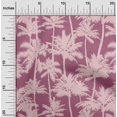 thumbnail image 2 of oneOone Rayon Pink Fabric Coconut Tree & Leaf Sewing Material Print Fabric By The Yard 56 Inch Wide, 2 of 8