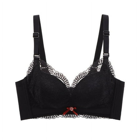 Backless Bra Women Lightly Lined Bra Feature V-Neck T-Shirt Bra Style W-1434 Black XXL