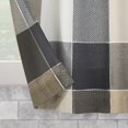 thumbnail image 3 of Archaeo Colorblock Plaid 100% Cafe Curtain Pair, 52"x45", 52"x45", Mocha Brown, 3 of 5