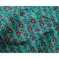 thumbnail image 4 of oneOone Silk Tabby Fabric Leaves & Floral Block Fabric Prints By Yard 42 Inch Wide, 4 of 4