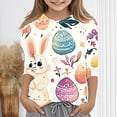 thumbnail image 2 of Lovzfmll Unisexe Enfants Graphique Ardent Manches 3/4 Tee, Chandail Col Rond Décontracté pour Petites Filles 160, 2 of 5