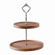 thumbnail image 1 of 2-tier Bamboo Cake D Cake Ds Plate Dessert Fruit C Et Display Serving Platter, 1 of 5