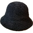 thumbnail image 4 of CoCopeaunts Women Bucket Hat Warm Wool Knitting Basin Hat Autumn Winter Fashionable Plush Fisherman Hat Thickened for Outdoor, 4 of 8