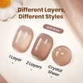 thumbnail image 3 of Esmalte de uñas Beetles, 15 ml, Brown Jelly Sheer UV Gel, 3 of 7