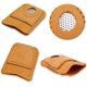 thumbnail image 4 of BEMS-Funda de cuero de 4 piezas, funda cosida a mano, protector de dedos, moneda, 4 of 5