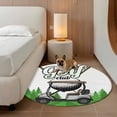 thumbnail image 2 of Round Area Rug 8Ft, Golf Non-slip Area Rugs Carpet for Living Room/Bedroom/Bathroom/Kitchen, Green Forest Tree Balls Clubs Sports Cartoon Washable Throw Floor Mat Indoor Outdoor Entrance Doormat, 2 of 9
