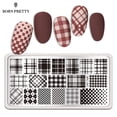 thumbnail image 2 of BORN PRETTY Nail Stamp Plates Geometry Checked Design Image Stamping Plates for Manicuring Painting Tools BPL-041China Gong Bohan LED, 2 of 2