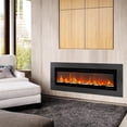 thumbnail image 2 of Yeshouse 50" Smart Electric Fireplace - Wall & Recessed Installation with Remote and Alexa Compatibility, 2 of 8