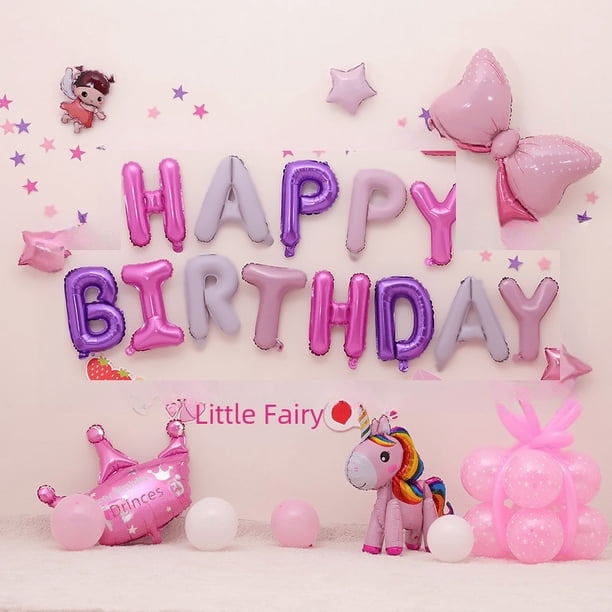 Caja de globos para decoración de primer cumpleaños de My Fairy, cajas para bebé con letras, cajas de globos para decoración de primer cumpleaños de hadas para baby showers de niñas, fondo para