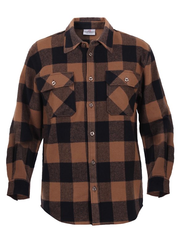 dark brown flannel