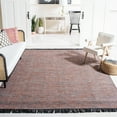 thumbnail image 2 of SAFAVIEH Montauk Kelsey Distressed Cotton Area Rug, Orange/Black, 8' x 10', 2 of 8