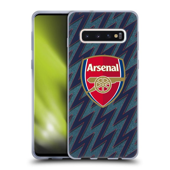 Head Case Designs Officially Licensed Arsenal FC 2021/22 Crest Kit Third Soft Gel Case Compatible with Samsung Galaxy S10
