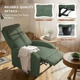 thumbnail image 7 of Homall Recliner Chair with Padded Seat Corduroy Electric Ergonomic Adjustable Power Recliner Chair for Living Room Bedroom ,Green, 7 of 7