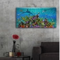 thumbnail image 5 of Epic Art 'Deep Blue Sea 1 Dolphin' by Enright, Acrylic Glass Wall Art, 48"x24", 5 of 8