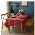 thumbnail image 1 of Mantel rectangular de Navidad a cuadros, mantel lavable, resistente a las manchas, para comedor, fiestas, decoración de vacaciones, 1 of 5