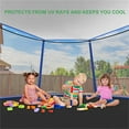 thumbnail image 5 of Clearance! Outdoor Trampoline Cover Shade Tent Cover Sun-Protection Trampolines Canopy, Easy To Install, Anti-Uv Trampolines Sunshade Accessories For Outdoor Backyard Playground Bule Back To School, 5 of 6