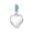 Aqua, variant on Bling Jewelry Womens Purple Crystal Accent Dangle Engraving Heart Shape Bead Charm Sterling Silver Fits European Bracelet