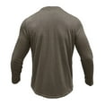 thumbnail image 3 of Dagegui Men's Henley Shirts Long Sleeve V Neck Button T-Shirts Plain Slim Fit Basic Pullover Tops Solid Color Casual Daily Shirt Fall Tees Khaki M, 3 of 6