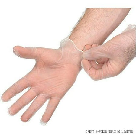 

Disposable Vinyl Gloves - Powder Free Clear Latex Free And Allergy Free Plastic Work Food Service Cleaning Wholesale Cheap Size Extra Large (Box Of 100)