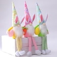 thumbnail image 4 of Decoración de Pascua Muñeco sin rostro de Pascua Enano de peluche de Pascua Decoración de fiesta familiar Juguete para niños Gr, 4 of 5