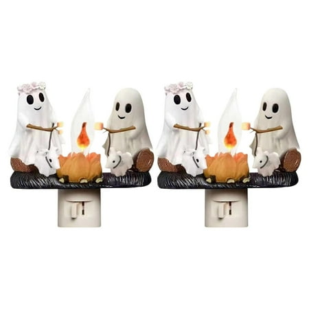 

Halloween Clearance Flickering Nightlight Roasting S At Nightlight Faux Night Light Plug Into Wall Fire Night Light Halloween Gifts，2024 Flickering Nightlight