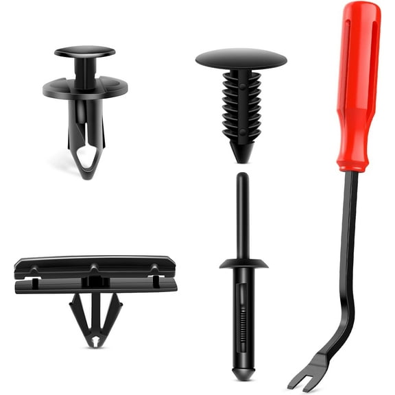 Nilight 121PCS Fender Flare & Rocker Moulding Clip Assortment 6506007-AA 6030441 68039280-AA 6503598 Replacement for Jeep Wrangler Chrysler Ford GMC with Fastener Remover