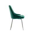 thumbnail image 6 of Porthos Home Tam Tufted Velvet Dining Chairs with Chrome Legs (Set of 2), 6 of 7
