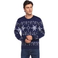 thumbnail image 2 of Purcoar Mens Casual Slim Fit Knitted Christmas Holiday Party Pullover Sweaters, 2 of 10
