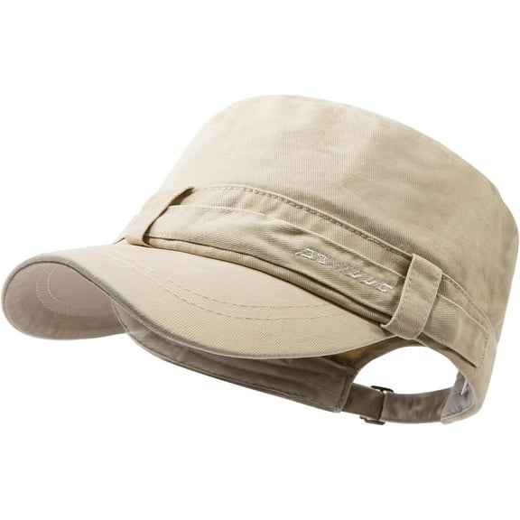 Military Caps Short Brim Baseball Cap Unisex Cadet Army Caps Unique Design Vintage Flat Top Cap Trucker Hat