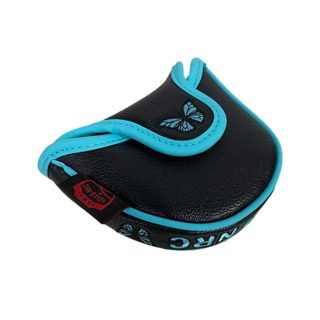 Golf Putter Head Cover Protector Forro de felpa Golf Club Head Cover Headcover Estilo B Negro Sunnimix Cubierta de cabeza de putter de golf