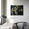 thumbnail image 4 of JEUXUS Lion Motivational Canvas Wall Art Christian Cross Lion Wall Decor Jesus Lion of Judah Pictures Prints Inspirational Scripture Gifts Home Framed Artwork for Living Room Bedroom Bathroom, 4 of 5