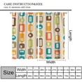 thumbnail image 2 of Retro 1950s Curtain, Modern Atomic Starbursts Abstract Geometric Iconic Pattern Window Curtains for Bedroom Living Room 42" W X 63" L, 2 of 6