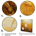 thumbnail image 3 of Designart "Harvested Gold I" Abstract Landscape Canvas Print, 3 of 5