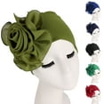 thumbnail image 3 of Limei Simple Beanie Headwrap All Match for Party Large Flower, 3 of 7