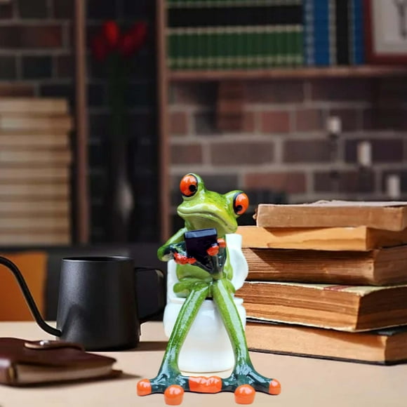 WIZUTIZ Frogs Resin Crafts Living Room Desktop Yoga Bedroom Home Furnishing Household Items for New Home The Best of Both Worlds