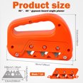 thumbnail image 2 of 1/2Pcs Plasterboard Fast Cutter Precise 45° 60° Gypsum Board Chamferer Plasterboard Edger Drywall Edge Hand Plane Efficient Gypsum Board Angle Planer with 10 Blades for Drywall Plasterboard, 2 of 10