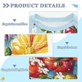 thumbnail image 2 of FORMRS Boys Rash Guard Short Sleeves Swim Shirt Quick Dry UPF 50+ Sun Protection, Sizes 3-12T, Blue Floral Tomatoes, 2 of 6